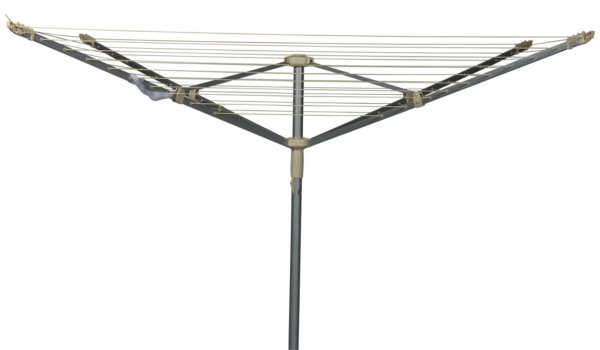 Blue & clotted cream Plastic & steel 4 Arm Rotary airer, 50m