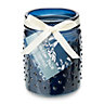 Blue Dotted Paradise palm & coconut Jar candle, Small