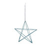 Blue Glitter effect Wire star Decoration