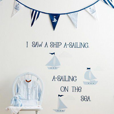 Blue Little sailor Bunting, (L)3.05m