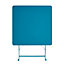 Blue Metal 4 seater Square Table