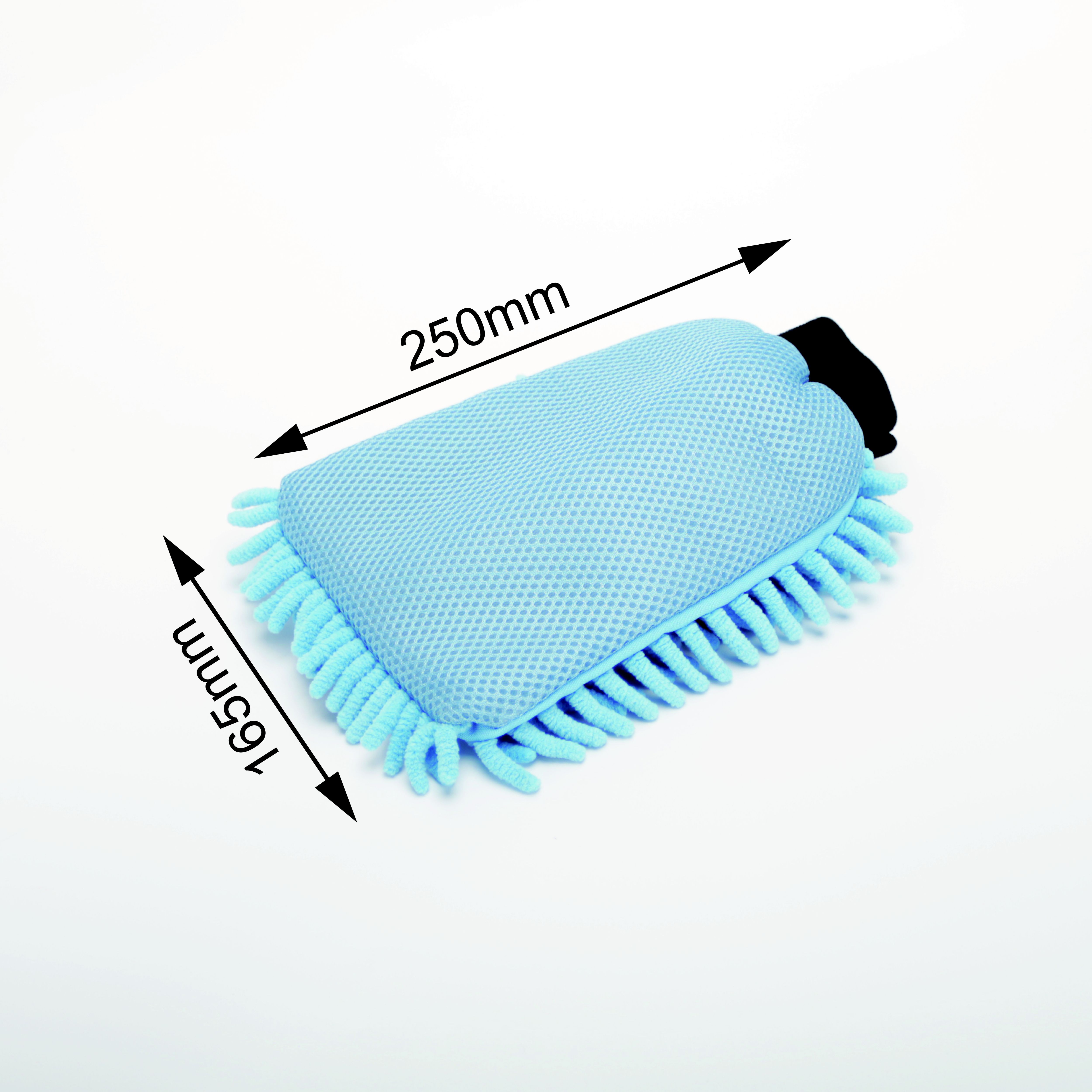 Blue Microfibre noodle Wash mitt