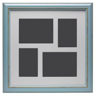 Blue Multi aperture Multi Picture frame (H)47cm x (W)47cm