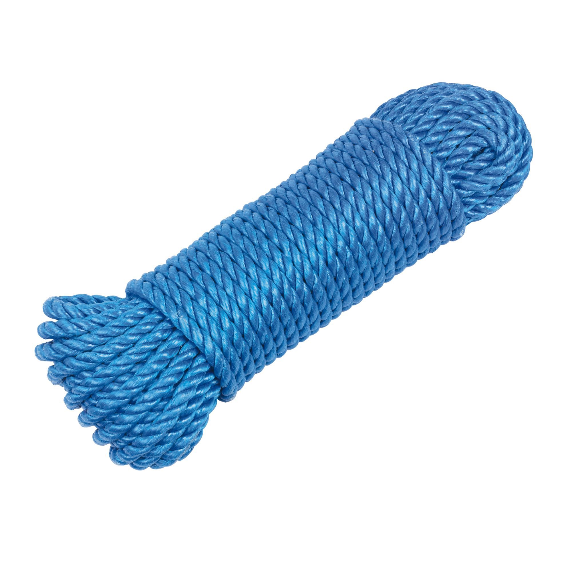 Blue Polypropylene Rope, (L)27m (Dia)10mm DIY at B&Q