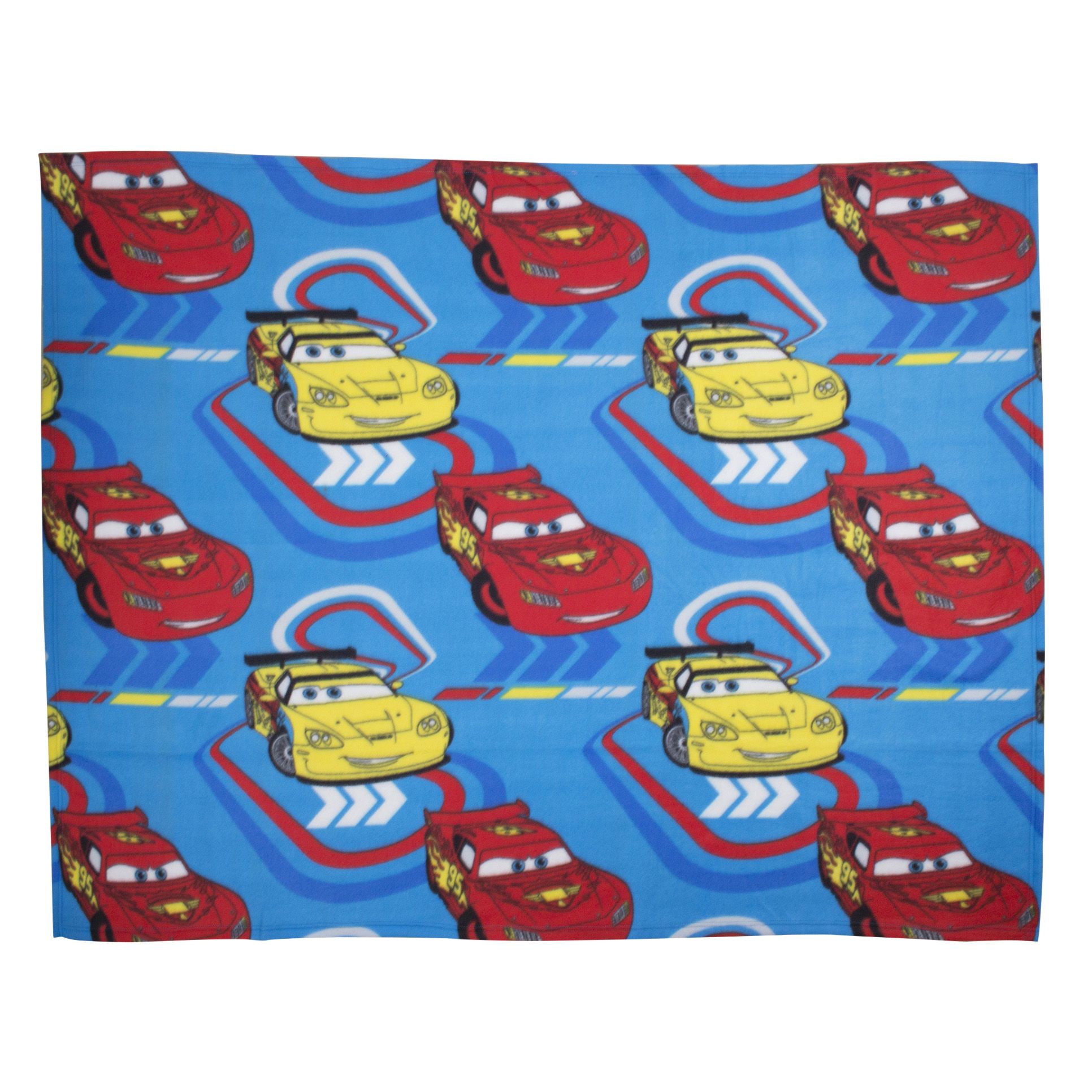 Blue red yellow Disney Cars Fleece Blanket DIY at B Q