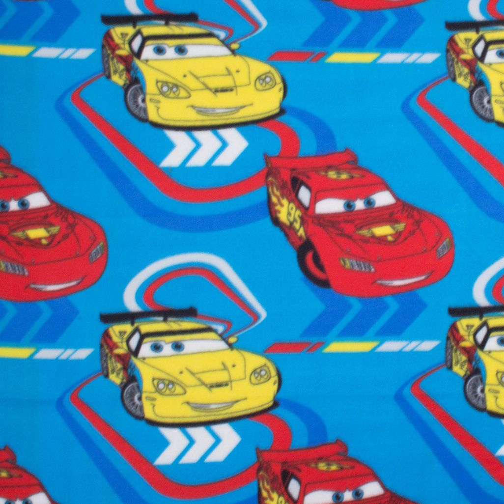 Blue red yellow Disney Cars Fleece Blanket DIY at B Q