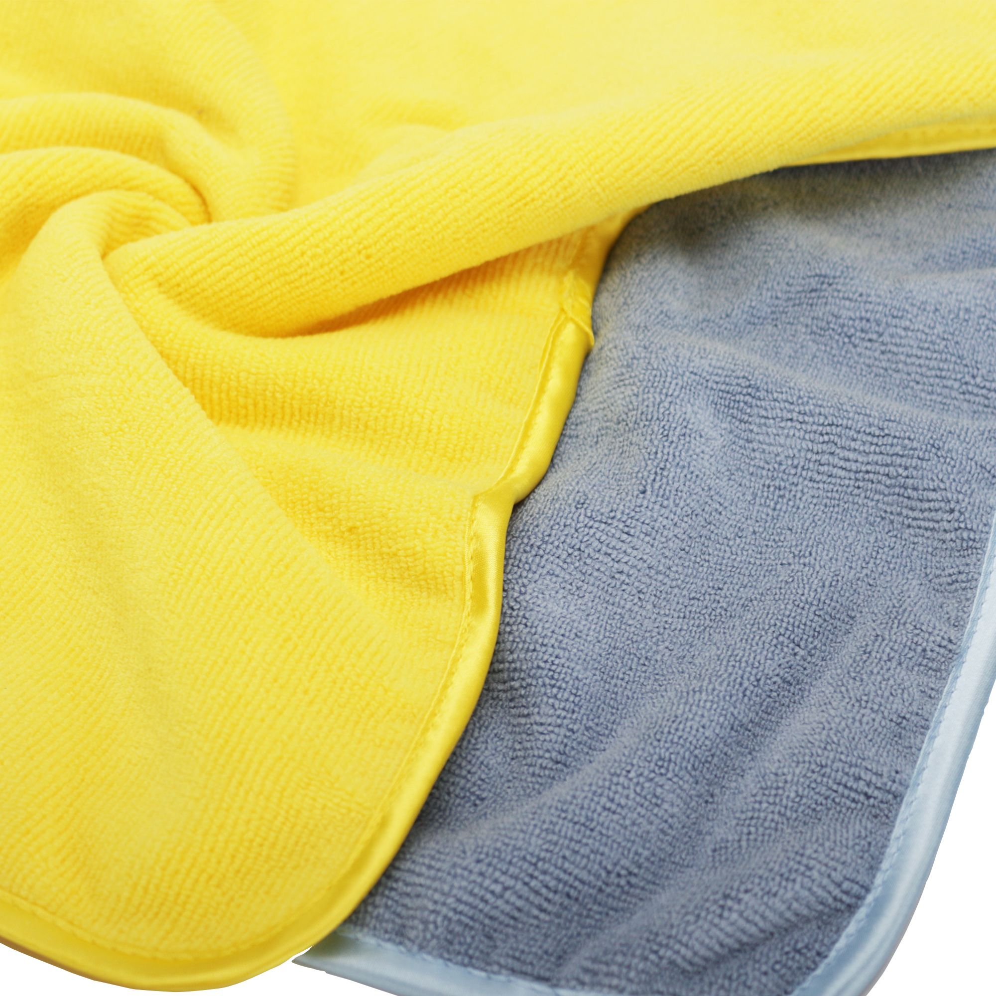 Blue & Yellow Microfibre Cleaning cloth, Pack of 2