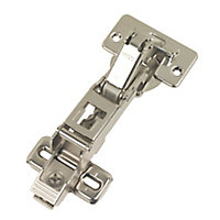 Blum Nickel-plated Steel Sprung Door hinge (L)140mm, Pack of 2