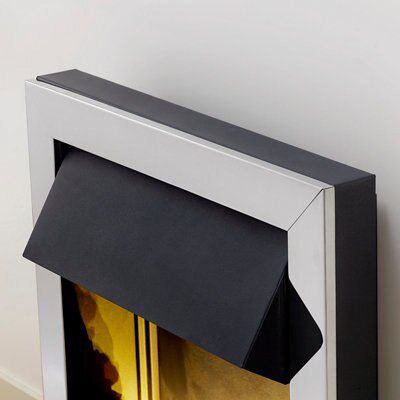 Blyss Abbie 2kW Chrome effect Electric Fire (D)58mm