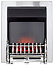 Blyss Abbie Brushed metal effect Electric Fire