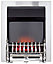 Blyss Abbie Brushed metal effect Electric Fire