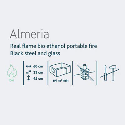 Blyss Almeria Bio-ethanol Fire