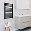Blyss Aspley Black Electric Flat Towel warmer (W)480mm x (H)750mm