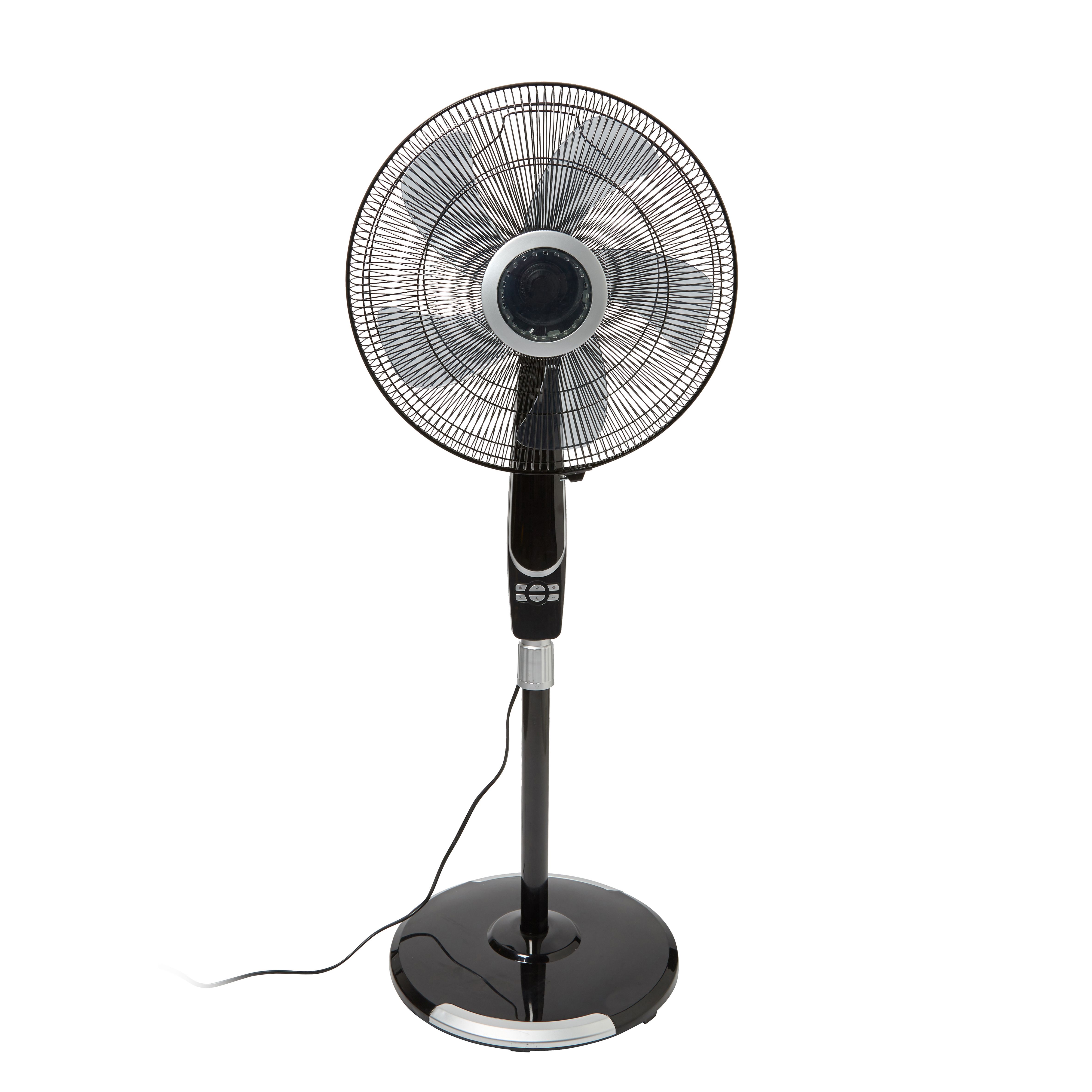 Blyss Black 16" 55W Pedestal fan