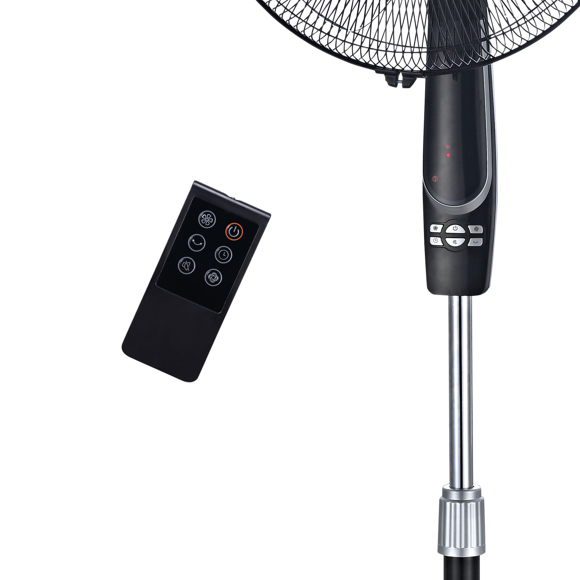 Blyss Black 16" 55W Pedestal fan