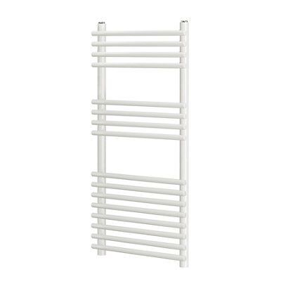 Blyss Bosham 404W Electric White Towel warmer (H)900mm (W)450mm | DIY ...