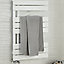 Blyss Boxwood 379W Flat White Towel warmer (H)900mm (W)500mm