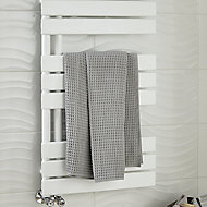 Blyss Boxwood 379W White Towel warmer (H)900mm (W)500mm