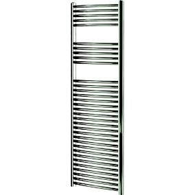 Blyss Chrome Curved Towel warmer (W)450mm x (H)1600mm