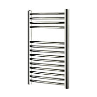 Blyss Chrome effect Electric Curved Towel warmer (W)400mm x (H)700mm