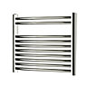 Blyss Chrome effect Electric Curved Towel warmer (W)550mm x (H)500mm