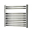 Blyss Chrome effect Electric Curved Towel warmer (W)550mm x (H)500mm