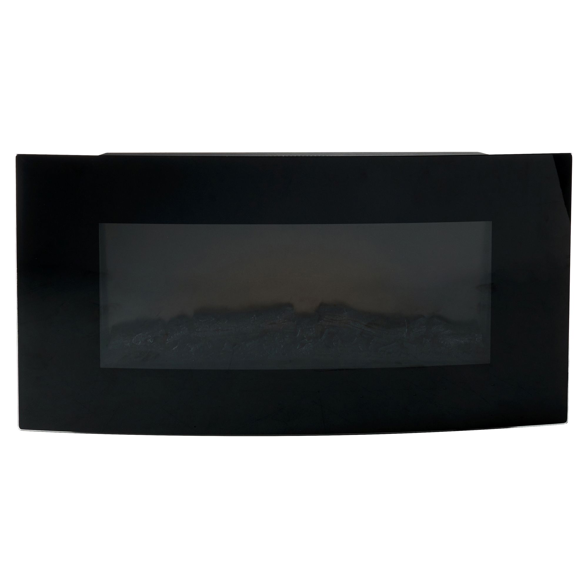Blyss Dovhy 1.8kW Black Glass effect Electric Fire (H)550mm (W)1000mm (D)150mm