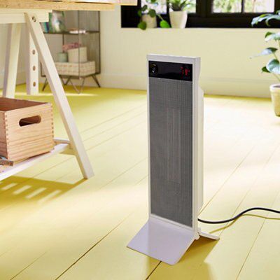 Blyss Electric 2400W White Freestanding PTC Heater