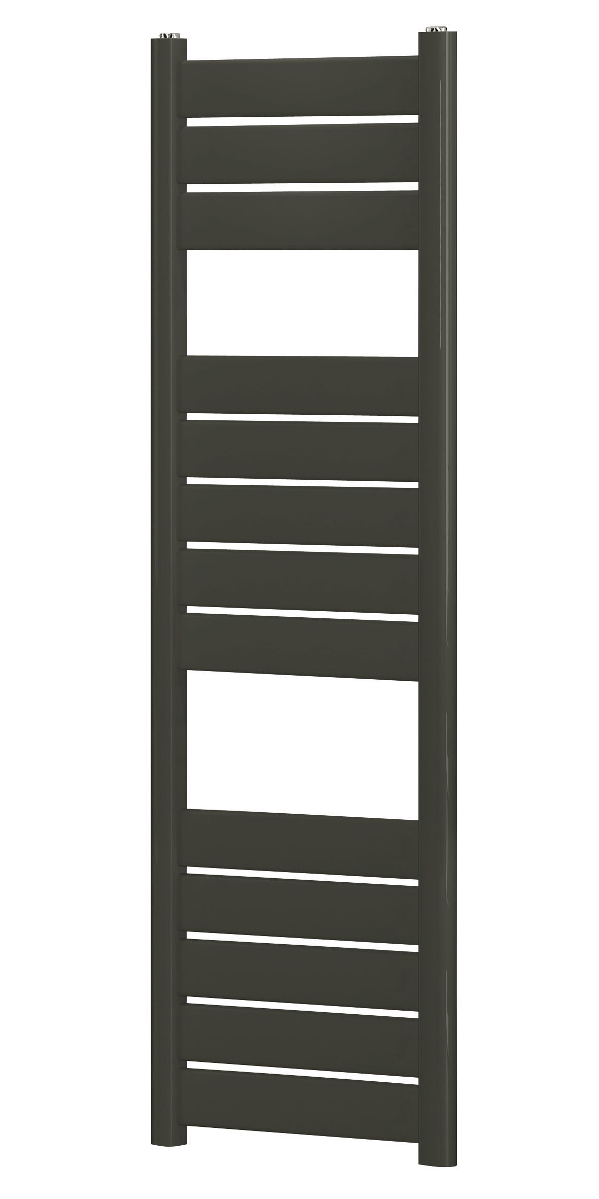 Blyss Ellesmere Anthracite Flat Towel warmer W 450mm x H 1300mm