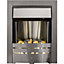 Blyss Emily 2kW Brushed metal effect Electric Fire