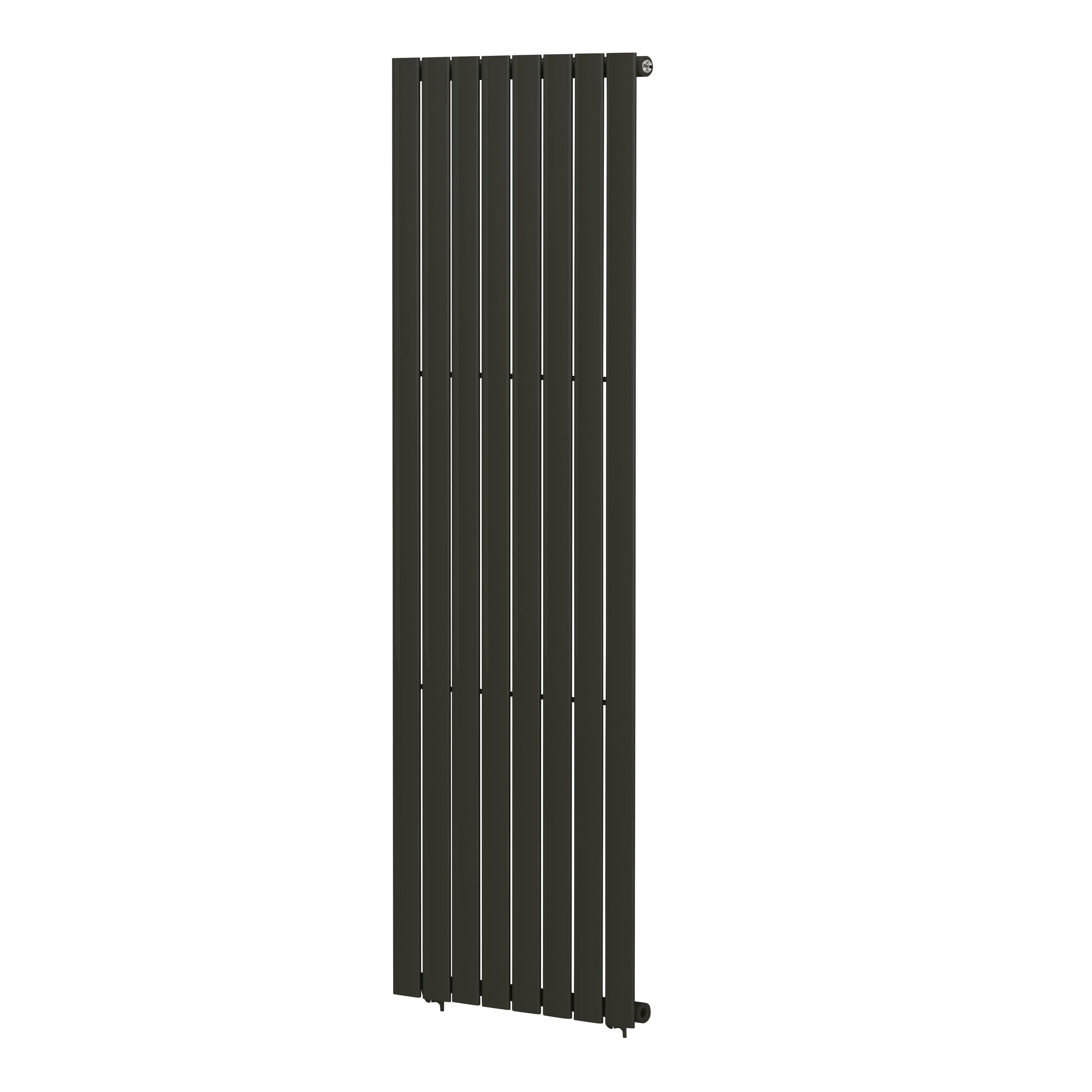 Blyss Faringdon 20161896 Anthracite Vertical Designer 3468BTU Radiator, (W)604mm x (H)1800mm