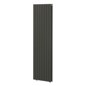 Blyss Faringdon Anthracite Vertical Designer Radiator, (W)608mm x (H)1800mm