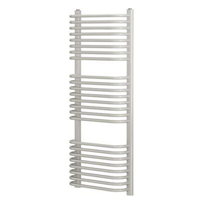 Blyss Lilium 683W Electric White Towel warmer (H)1200mm (W)500mm | DIY ...