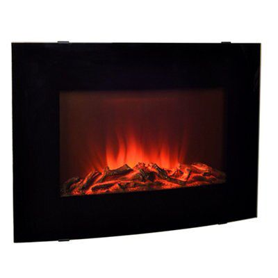 Blyss Murlo Gloss Black Electric Fire