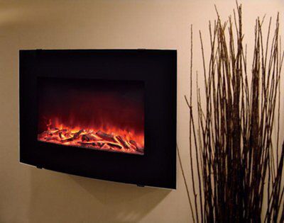 Blyss Murlo Gloss Black Electric Fire
