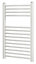 Blyss White Electric Curved Towel warmer (W)400mm x (H)700mm