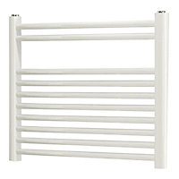 Blyss White Electric Curved Towel warmer (W)550mm x (H)500mm