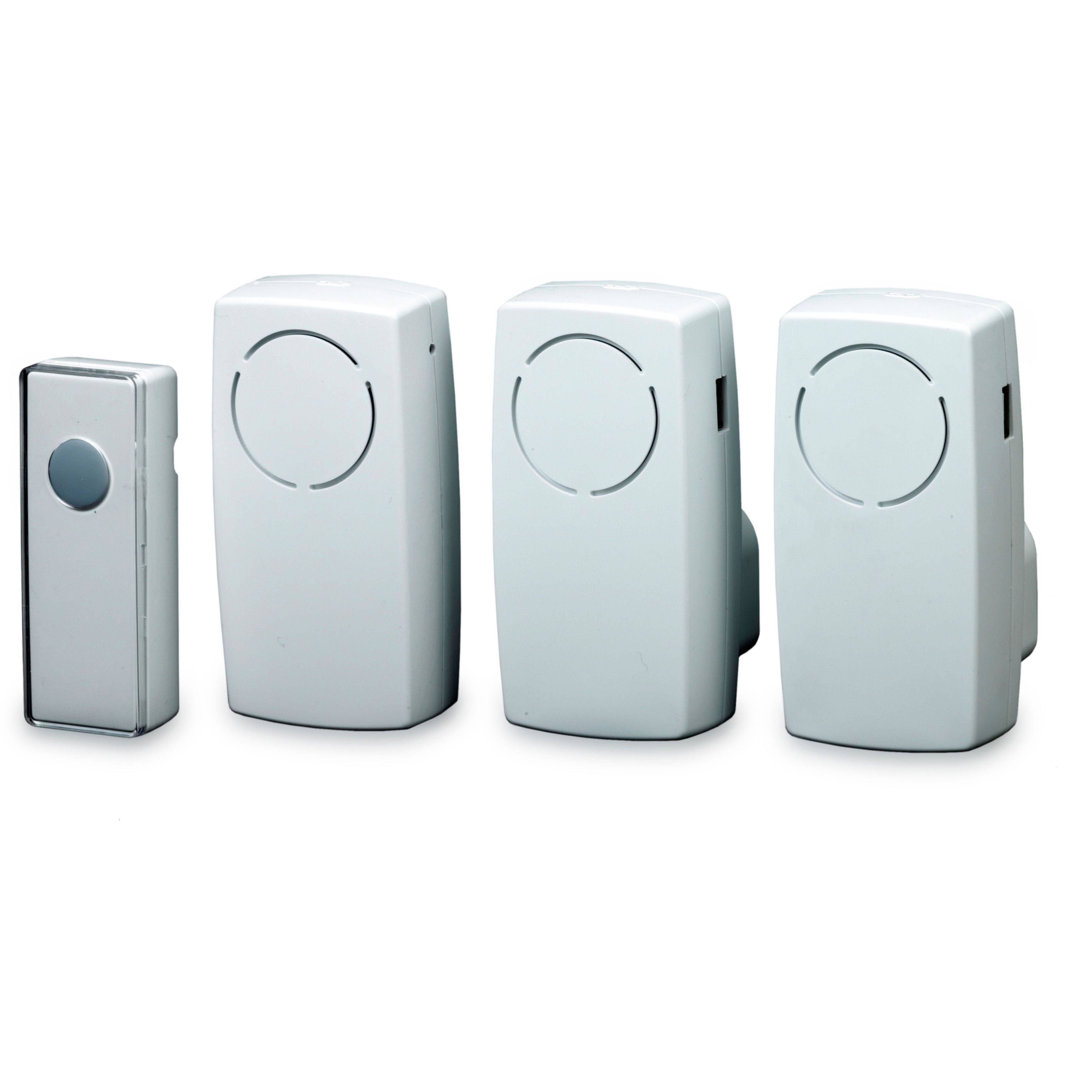 Blyss White Wireless Battery & mains powered Door chime kit DC554UKWH