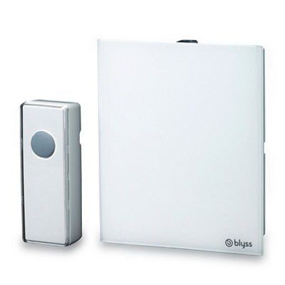 Blyss White Wireless Battery-powered Door chime kit DC3-UK-WH2