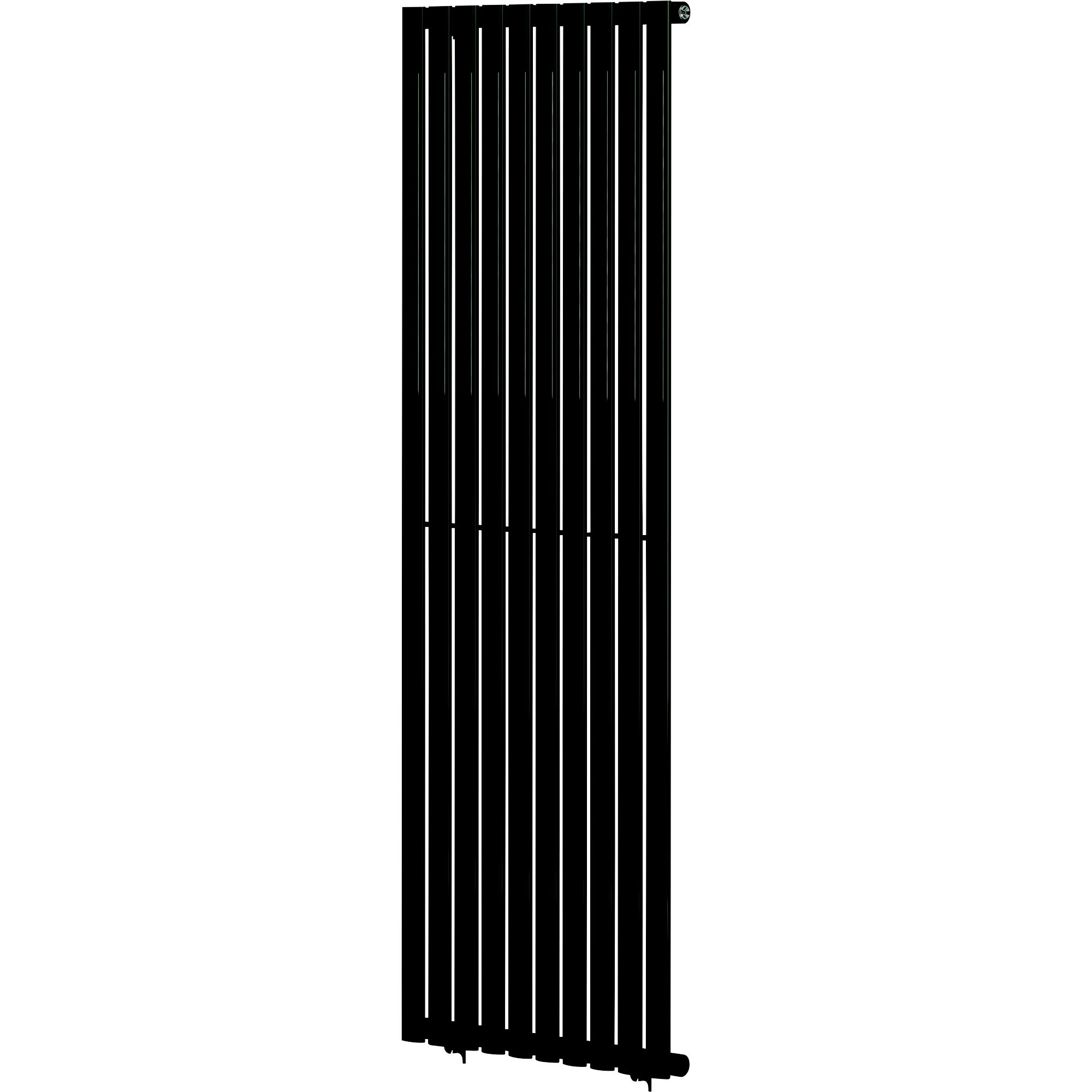 Blyss Wickham Anthracite Vertical Designer Radiator, (W)600mm x (H
