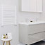Blyss Wolfsbane White Electric Towel warmer (W)500mm x (H)600mm