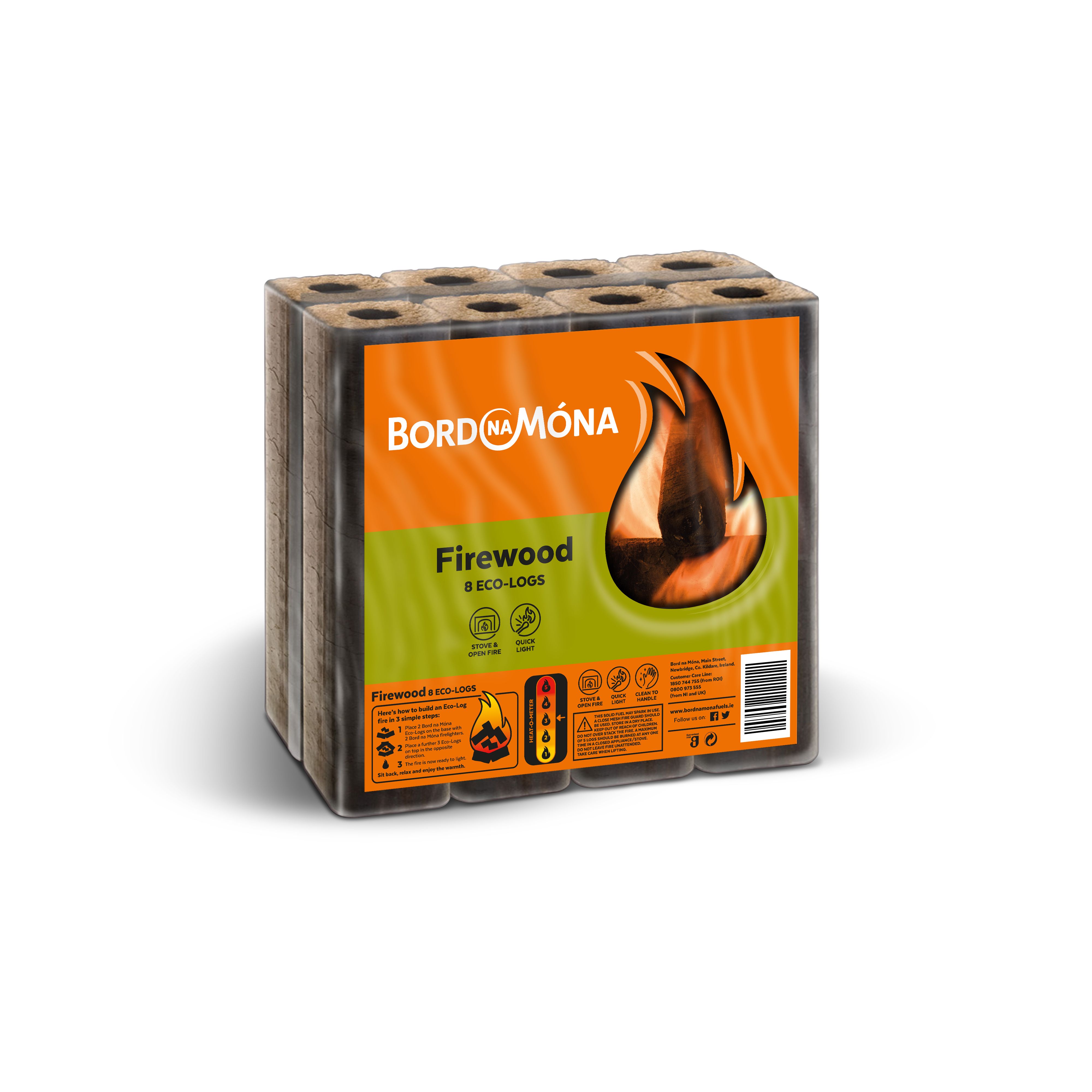 BNM Eco Smokeless Heat logs 4.5kg, Pack of 8 | DIY at Bu0026Q