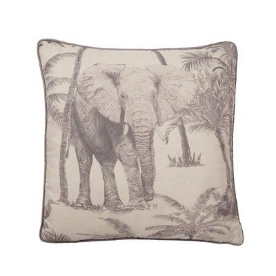 Grey shop elephant cushion