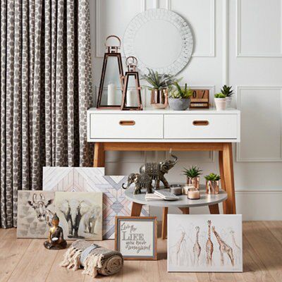 Bohemian Pot with artificial fern in