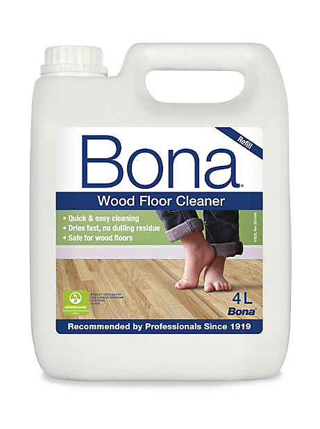 Bona Wood Floor Cleaner 4l Diy At B Q, Diy Hardwood Floor Cleaner Spray