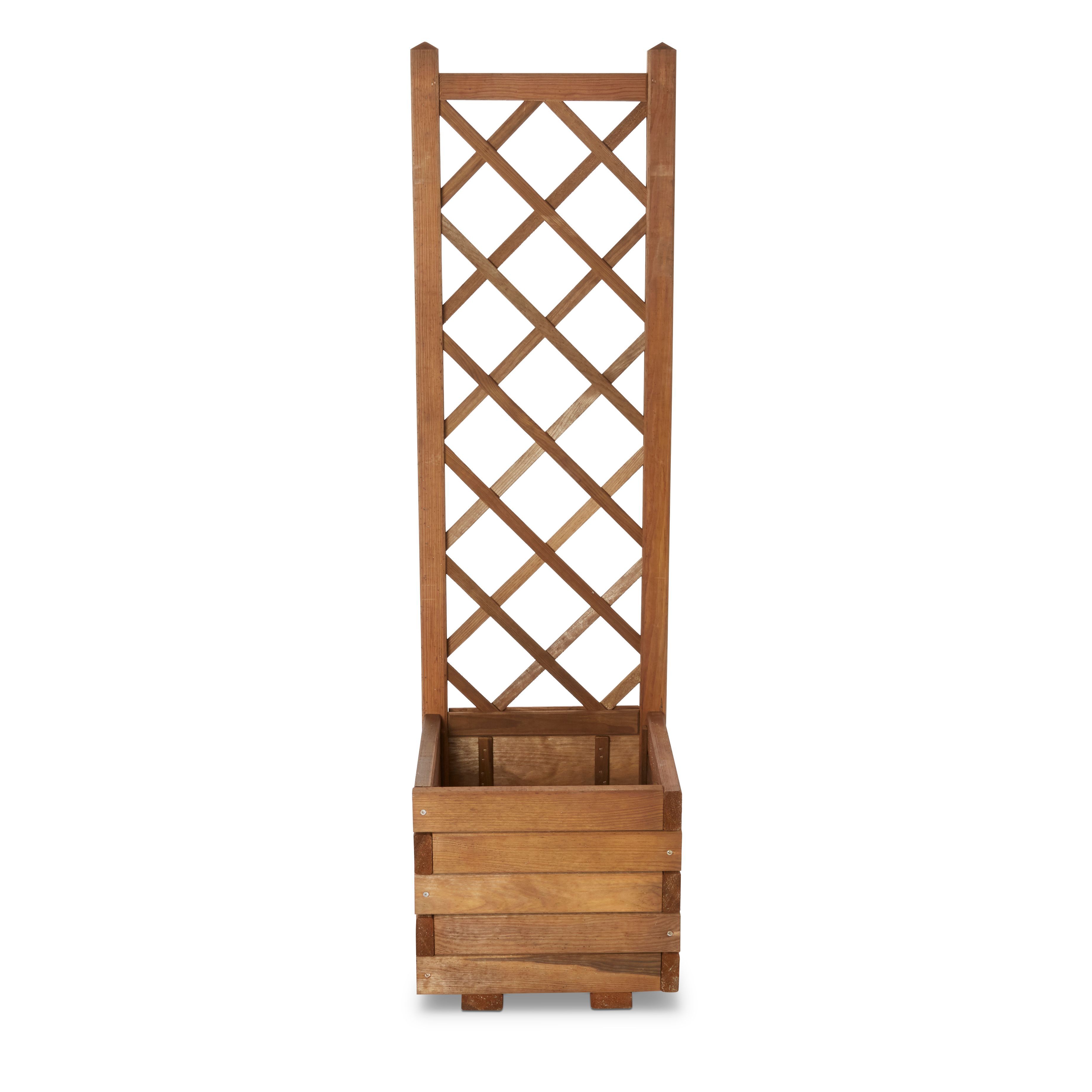 Bopha Wooden Square Planter with Liner 40cm