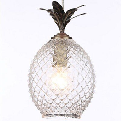 Pineapple pendant light deals fixture