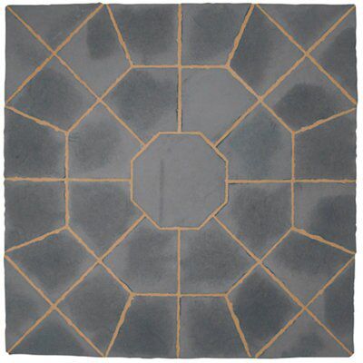 BorderstoneMinster Graphite Concrete Paving set, 5.29m² (L)2300mm (W ...