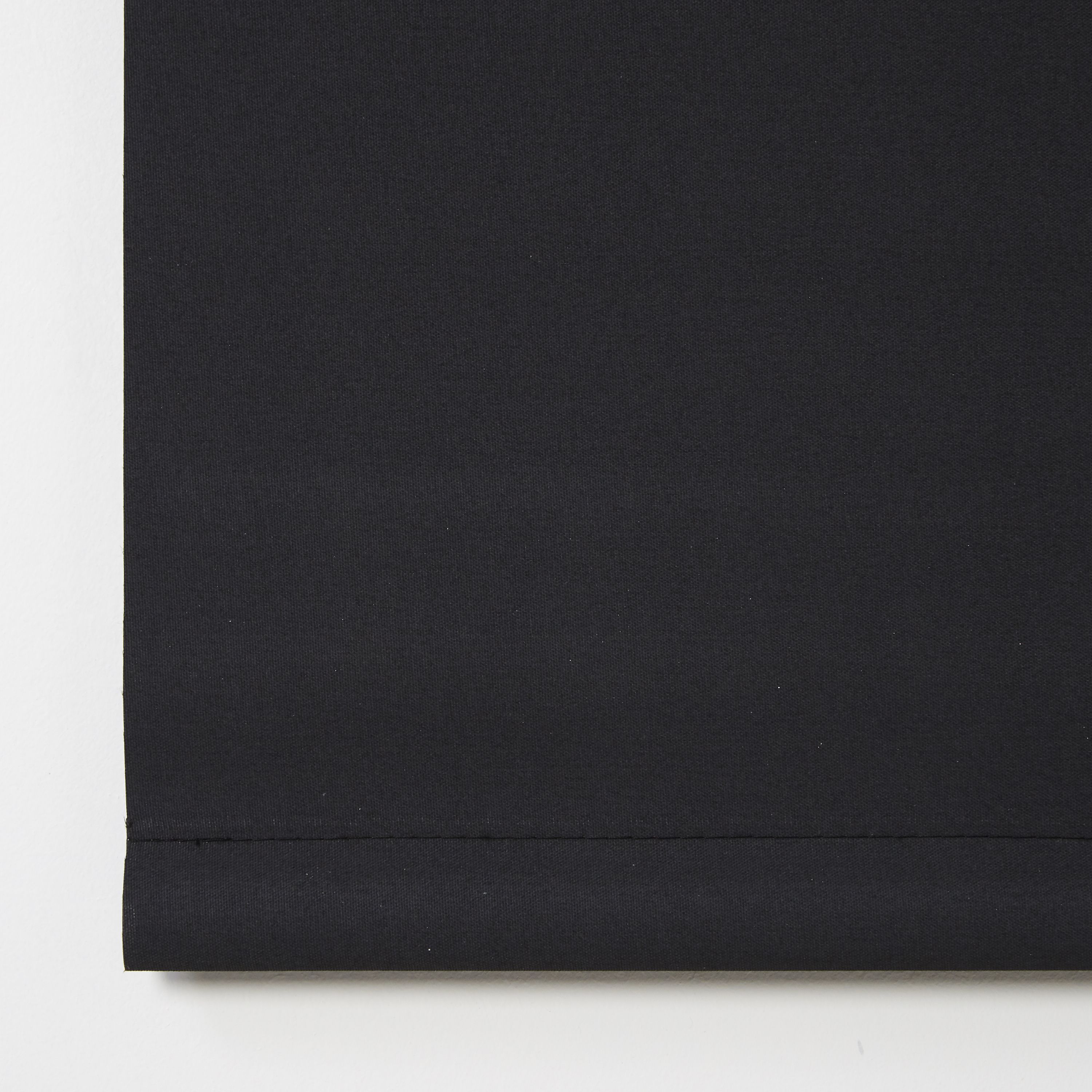 Boreas Corded Black Plain Blackout Roller Blind (W)120cm (L)180cm - 5