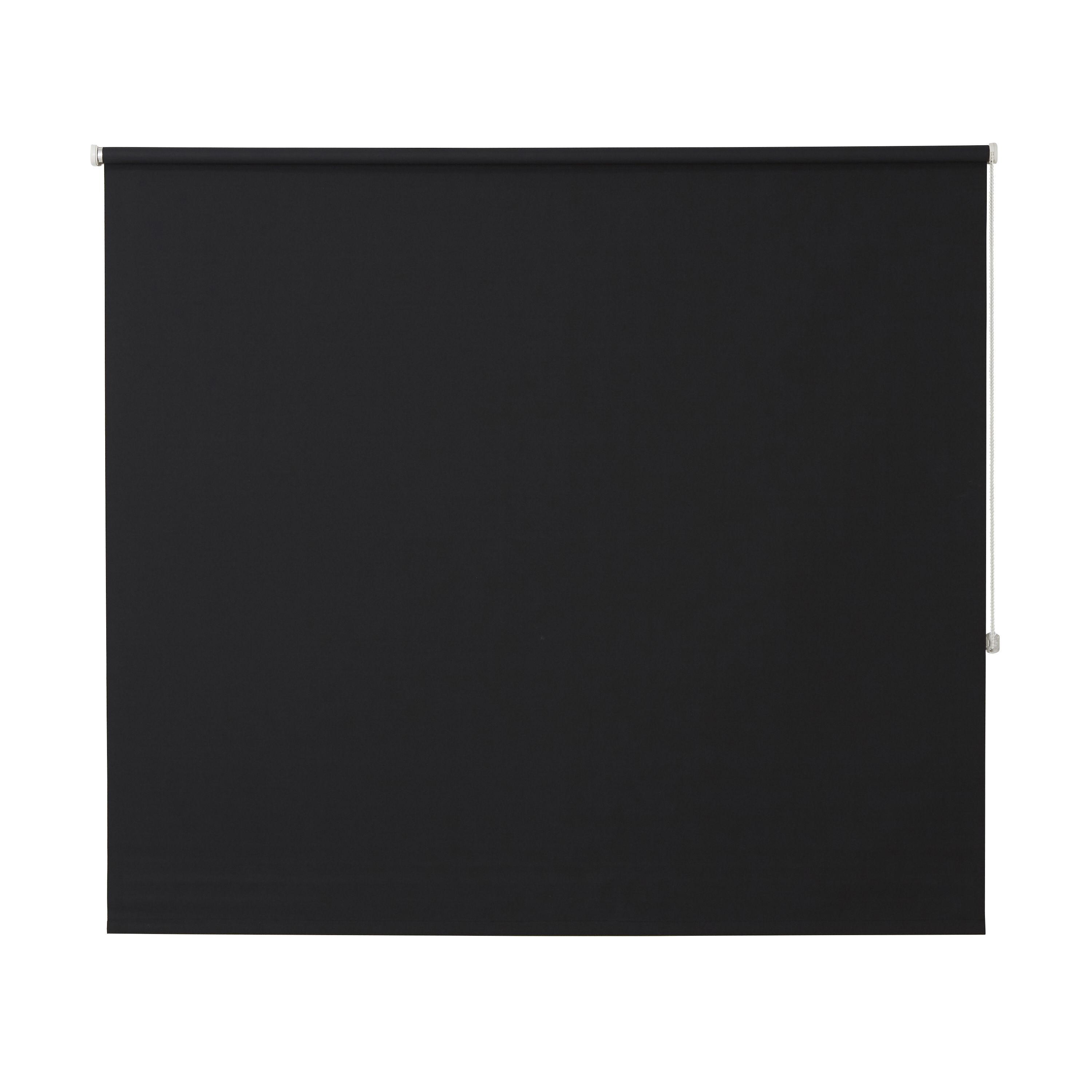 Boreas Black Plain Blackout Roller Blind (W)160cm (L)180cm